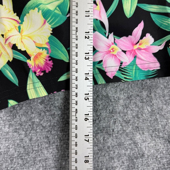 Tommy Bahama Swim Trunks Small Black Floral Orchid Garden Boardshorts NWT Men's‎ - Picture 9 of 10